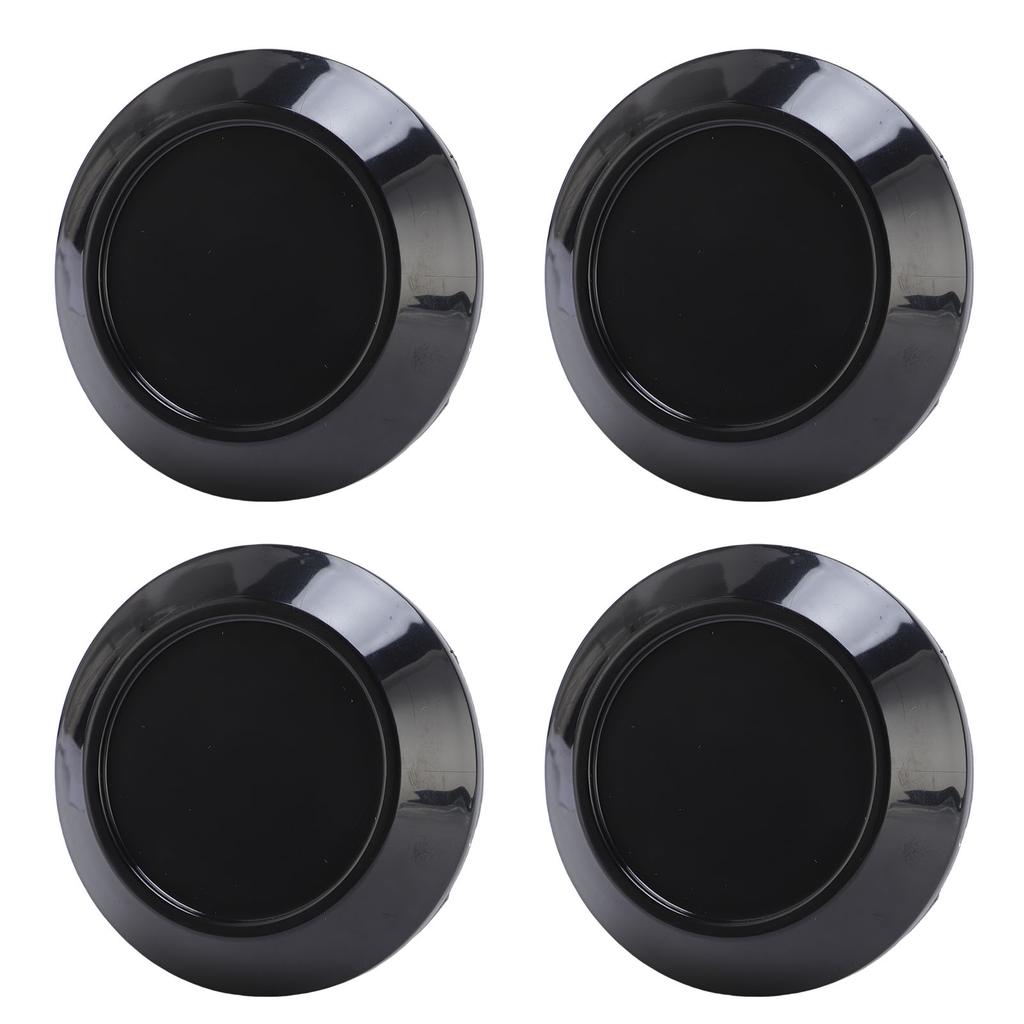 4 шт. Колпаки на центр колеса Отличная герметизация Изысканный АБС Защелкивающиеся Колпаки на центр ступицы колеса 76 мм Внешний диаметр Черный