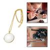 Gift Necklace Magnifying Glass 5x Portable Monocle Durable Magnifier Pendant  Elderly