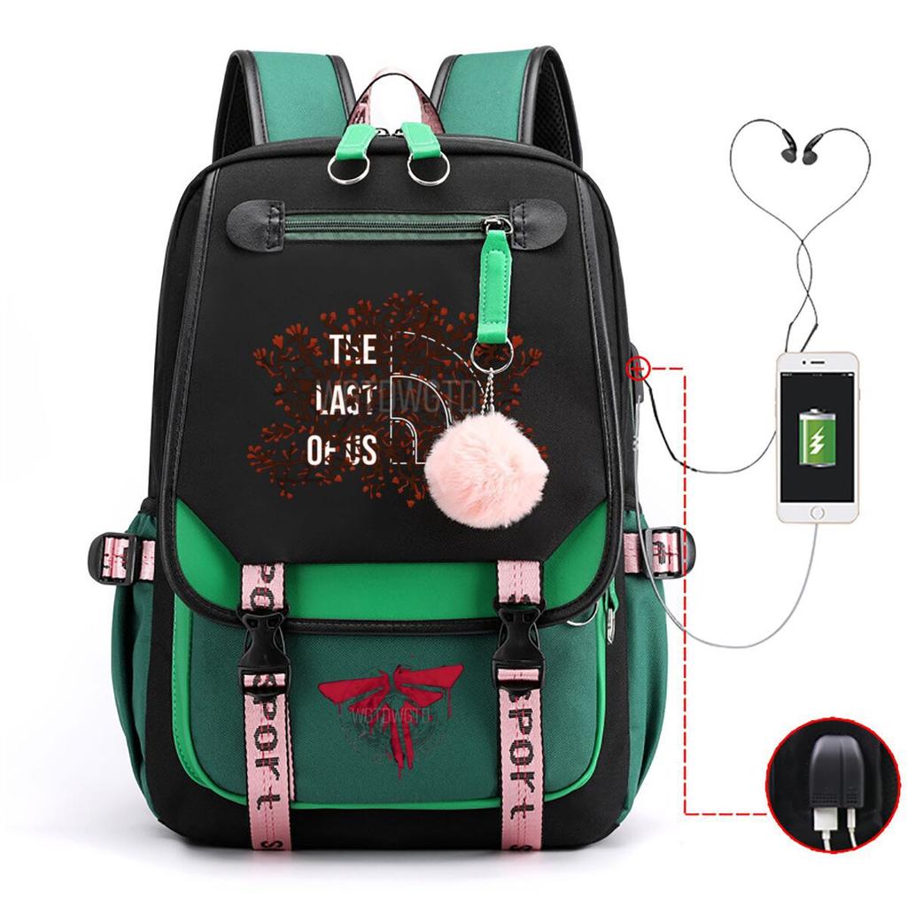 The Last of Us Printed Youth Leisure Travel Backpack Multifunctional Student School Bag