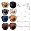 4/8Pcs Hat Hooks Cowboy Hat Racks Easy Installation Strong Adhesive Wall Mount Cap Holder Baseball Cap Organizers