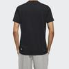 Adidas T Shirts Men's Black Crew Neck Moderate Straight Fit DZ2214