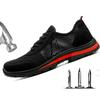 Fashion Labor Protection Shoes Anti Impact, Anti Puncture Steel Toe Breathable Anti Odor Safety Shoes Summer Construction Site Work D173