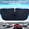 Car Sunshade Umbrella Front Windshield Sun Shade Foldable Protected Parasol Summer UV Protection universal Perfect for EU Summer