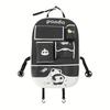 YHOPE Car seat back storage bag, cute cartoon bear design, car-mounted hanging type storage bag, anti-dirty and anti-kick pad
