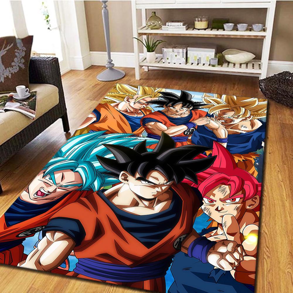 Son Goku Anime Home Decor Carpet, Bedroom Floor Rug, Digital Printing Movie Mat, Large Play Mat -HYQ31