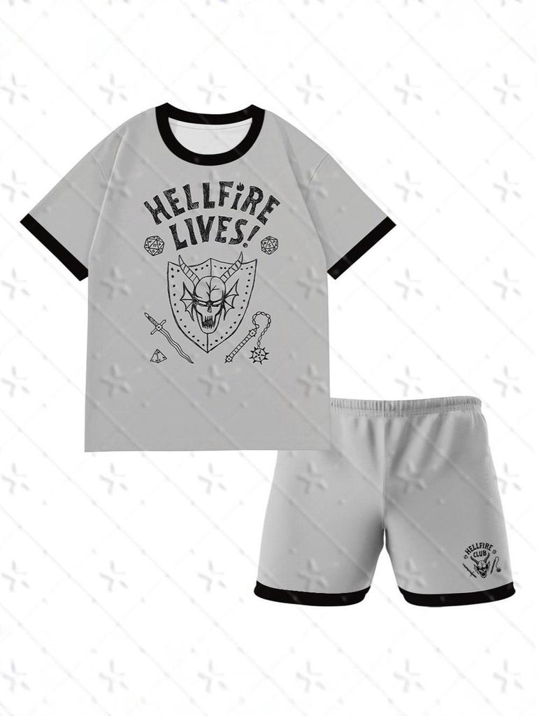 Набор футболок и шорт Hellfire Forever 3D Stranger Things - Унисекс, Все размеры