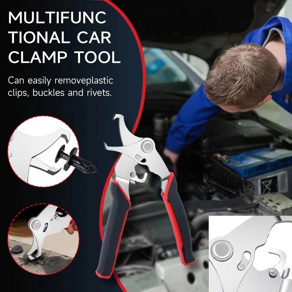 Multi-Functional Automotive Snap Pliers Stainless Steel Fastener Remover Mechanics Workshop