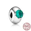 925 Sterling Silver Green Series Flower Tree Apple Pendant Diy Fine Beads Fit Original Fashion Charms Bracelet Women Jewelry