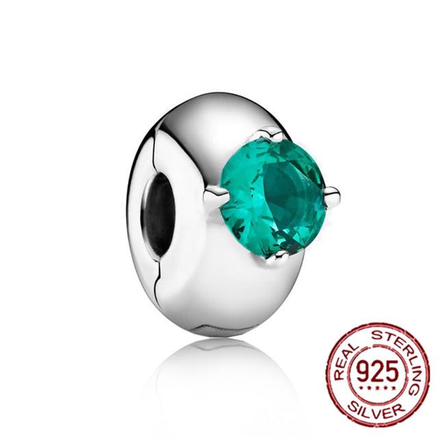 925 Sterling Silver Green Series Flower Tree Apple Pendant Diy Fine Beads Fit Original Fashion Charms Bracelet Women Jewelry