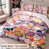 Custom Name Text 3Pcs Bedding Set Undertale Duvet Cover And Two Pillowcases