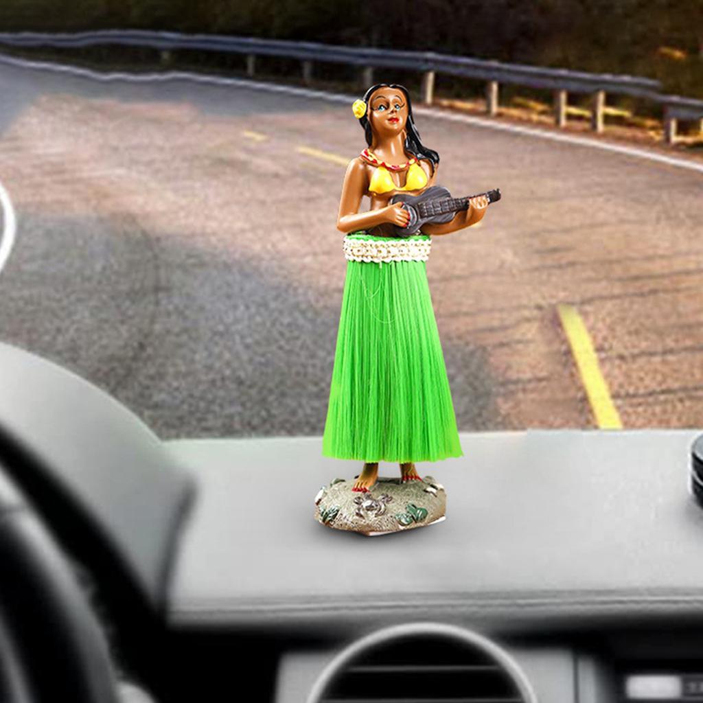 Гавайская девушка позирует, гавайская кукла для приборной панели, танцовщица, домашний декор, коллекционные фигурки, декоративный гавайский сувенир на день рождения, 16 см