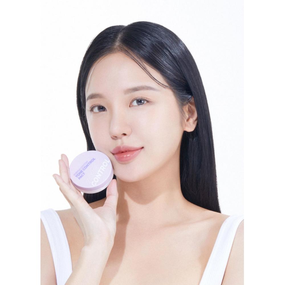 I M MeMe Purple Cotton Tone Control Pact