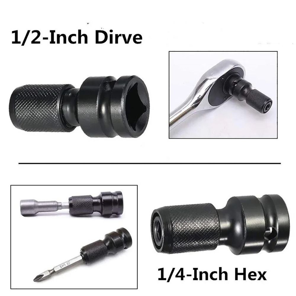 1Pcs Hex Ratchet Spanner Drive Converter Quick Release Tools Sleeve Adapter