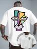 Picasso Style Cubist Print Cotton Men's and Women's T-shirt Summer Autumn Daily Outdoor Sports Casual Street Short Sleeve