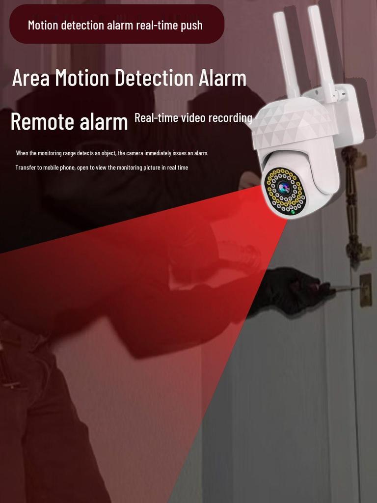 HD Wireless Rotating Camera Kit: All-in-One Indoor/Outdoor Remote Monitoring Device