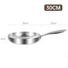 304 Stainless Steel Frying Pan Non Stick Pan Fried Steak Pot Uncoated Wok Kitchen Cookware for Gas Stove and Induction Cooker