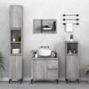 VidaXL Bathroom Cabinet Sonoma Grey 30x30x190 Cm Engineered Wood 819802