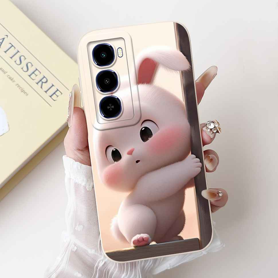 For itel City 100 4G C671L Case Cute Butterfly Rabbit Soft Silicone Back Cover For ITEL City100 4G 6.75" Fashion Bow Phone Shell