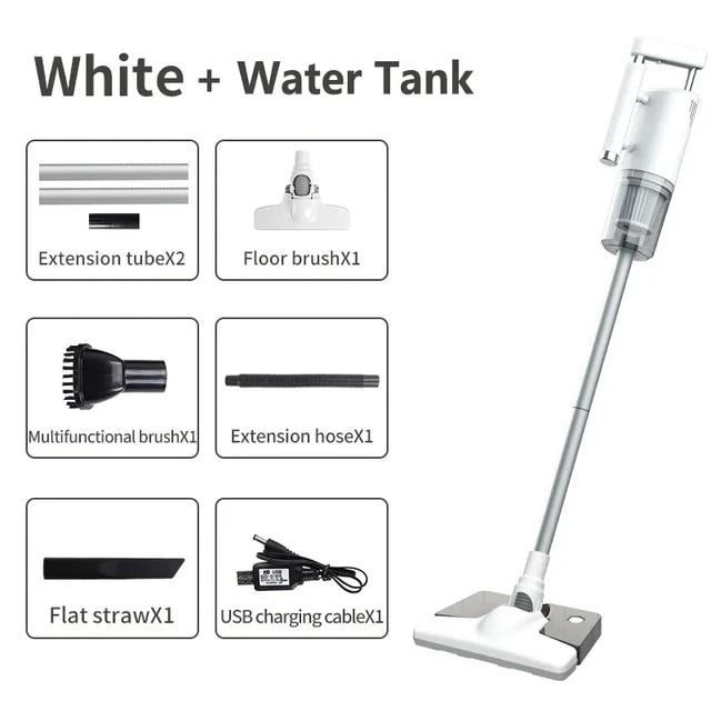 Новый беспроводной ручной пылесос 5-в-1, многофункциональная машина для мытья полов высокой мощности 70 кПа с резервуаром для воды для использования дома и в автомобиле