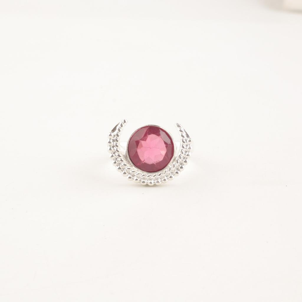 Rare Pink Tourmaline Gemstone 925 Sterling Silver Handmade Ring Gift For Wedding RR-48-11
