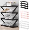 4 Tier Simple Shoe Rack Multi Layer Shoe Cabinet Household Doorstep Shoe Cabinet Storage Space Saving Shoe Storage Shelf