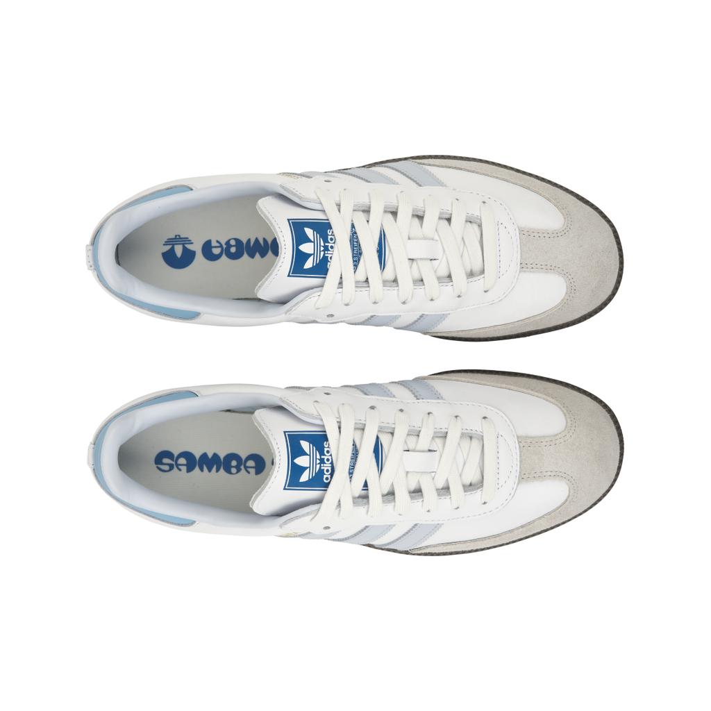 adidas Кроссовки унисекс Samba OG White Halo Blue Core-White Gum-5 ID2055
