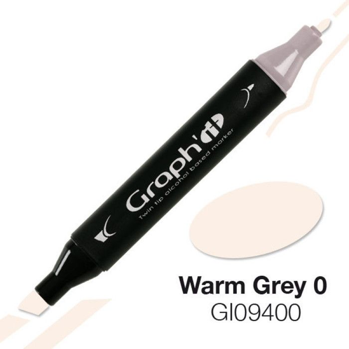 Alcohol Marker Graph'it 9400 Warm Grey 0