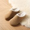 Original Niche Cotton Shoes Women's Autumn and Winter New Soft-soled Velvet Warm Casual Bag Head Slippers