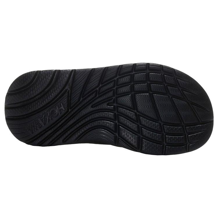 HOKA One One Ora Recovery Flip Черный Темно-Серый Чайка 1099675-BDGGR