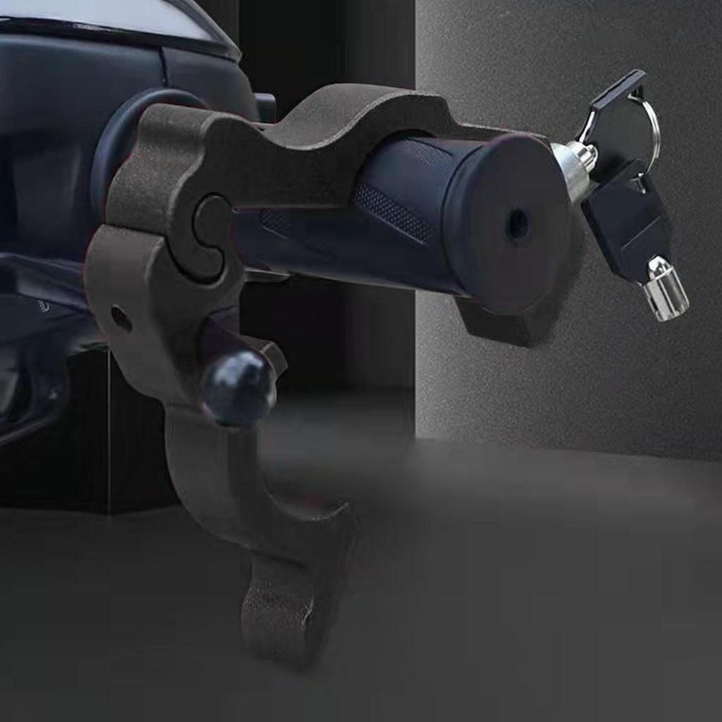 Motorcycle Grip Lock Prevent Theft CNC Aluminum Handlebar Lock for Dirt Bike Moped Scooter ATV