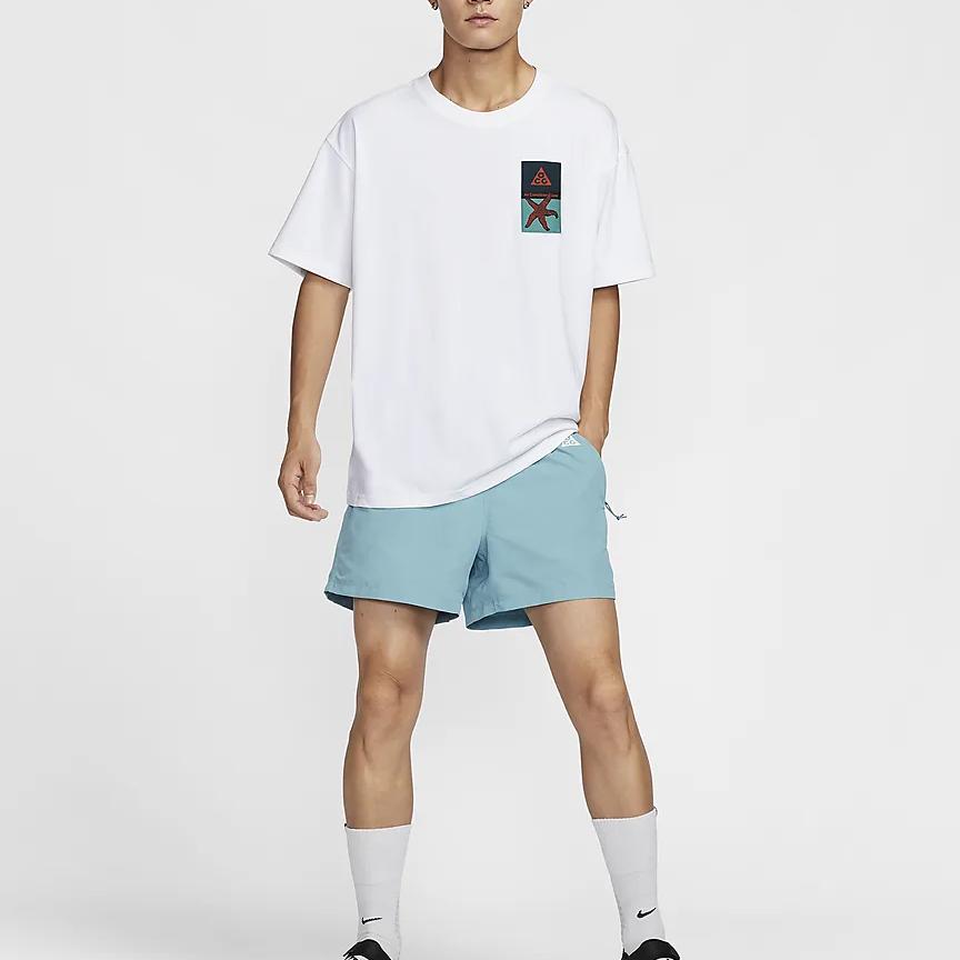 Men's Shorts Nike ACG 'Reservoir Goat' Casual Shorts Men's Denim Blue Green