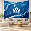 Olympique Lyonnais FC Wall Tapestry, Soft Fabric Wall Hanging, Decorative Backdrop For Bedroom Home Wall Art
