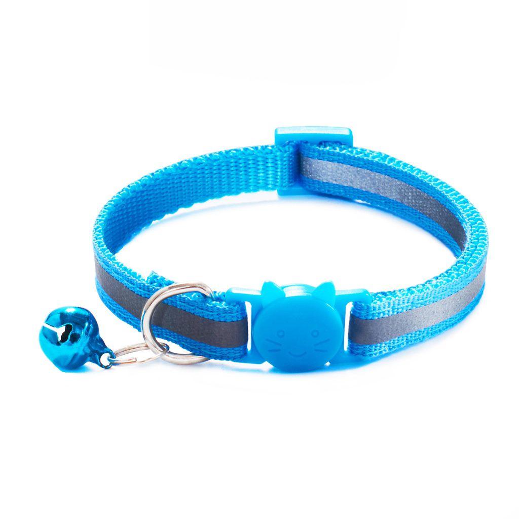 Adjustable Size Reflective with Bells Cat Neck Strap Cat Collar Pet Accessories Kitten Decor