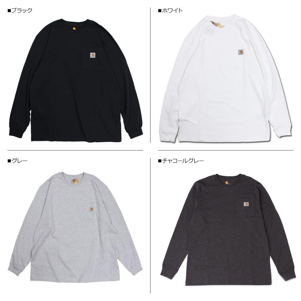 Футболка Carhartt carhartt с длинным рукавом и карманом WORKER POCKET LS K126 белая M Футболка ФУТБОЛКИ [item]