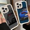 Чехол для телефона iPhone 17 Air 16E 15 16 Pro Max JDM Спортивные автомобили Минималистичный дизайн Чехол 14 Plus 13 12 Mini Мягкий силиконовый Fu
