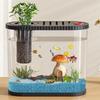Space-Saving Plastic Fish Tank Transparent Clear Table Fish Bowl Tabletop Fish Bowl  Office Decor