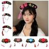 Butterfly Hanfu Flower Headband Long Tassel Royal Court Headdress Hat Cosplay
