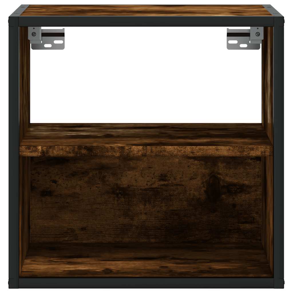 Vidaxl Wisząca Szafka Nocna, Przydymiony Dąb, 40X31X39,5 Cm