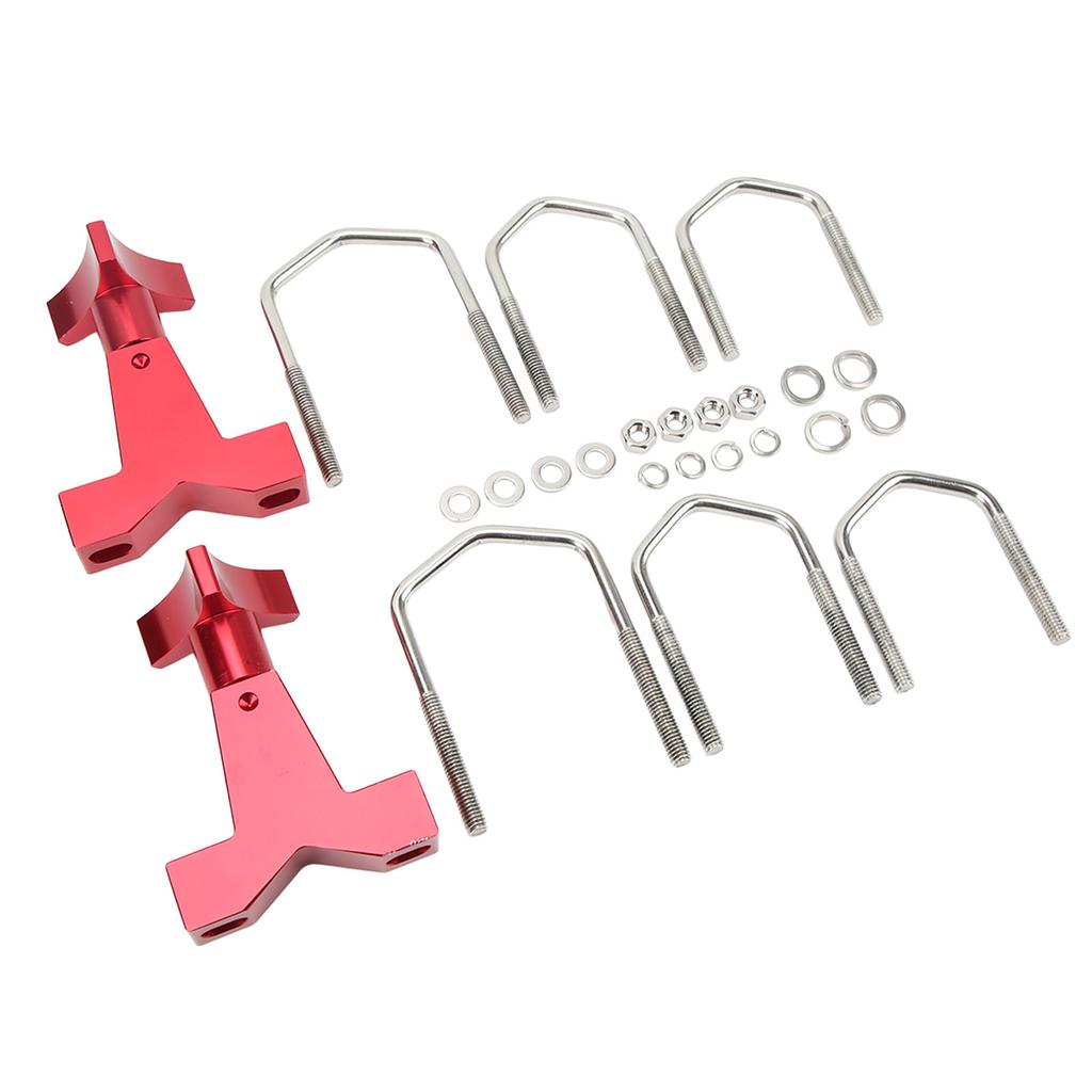 Крепление для домкрата 6061 Анодированный красный алюминий заготовка Замена для Polaris Rzr Offroad 1 дюйм - 2,5 дюйма Квадратные круглые трубы