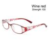 Elegant Flowers Vintage Reading Glasses Ultra Light Frame Eye Protection Anti-Blue Light Eyeglasses