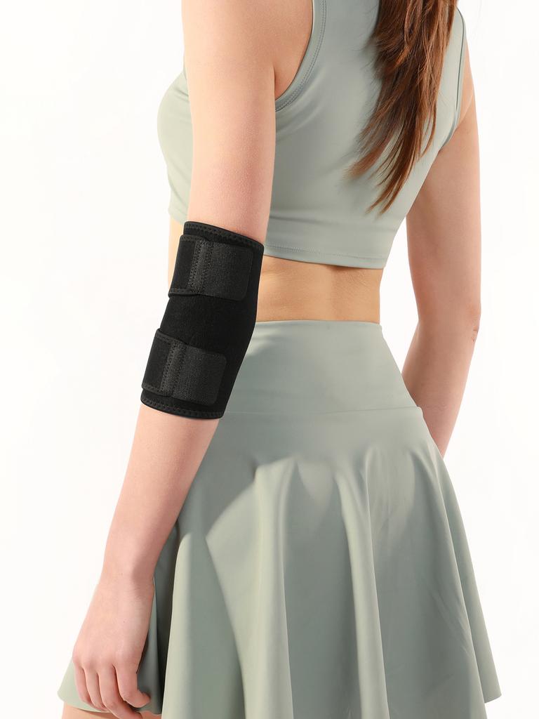 1 Piece Unisex Adjustable Neoprene Elbow Support Brace - Comfortable Sports Fitness Protector For Men And Women