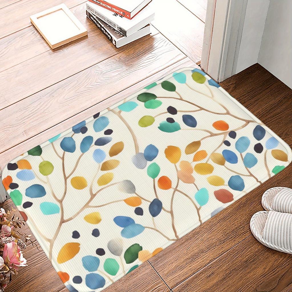 1PC Vintage Motorcycle Rider Kitchen Rug Non-Slip Door Mat Pop design Bathroom Rug Bath Mat Carpet for Home Sink Laundry Decor