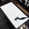 Black Anime Desktop Mat Office PC Gaming Accessories Keyboard Mouse Pad Laptop Final Fantasy Mousepad Gamer Non-slip Carpet Xxl