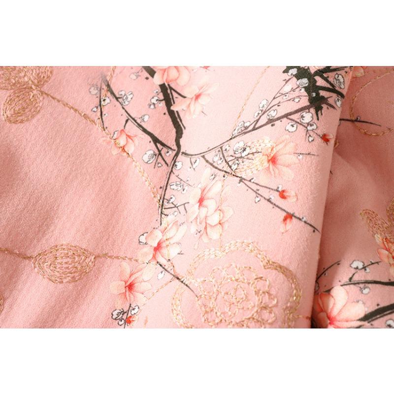 2025 Autumn Winter New Chinese Style Fashion Women Plush Cotton Coat Standing Neck Pan Button Coat Female Warm Jacket