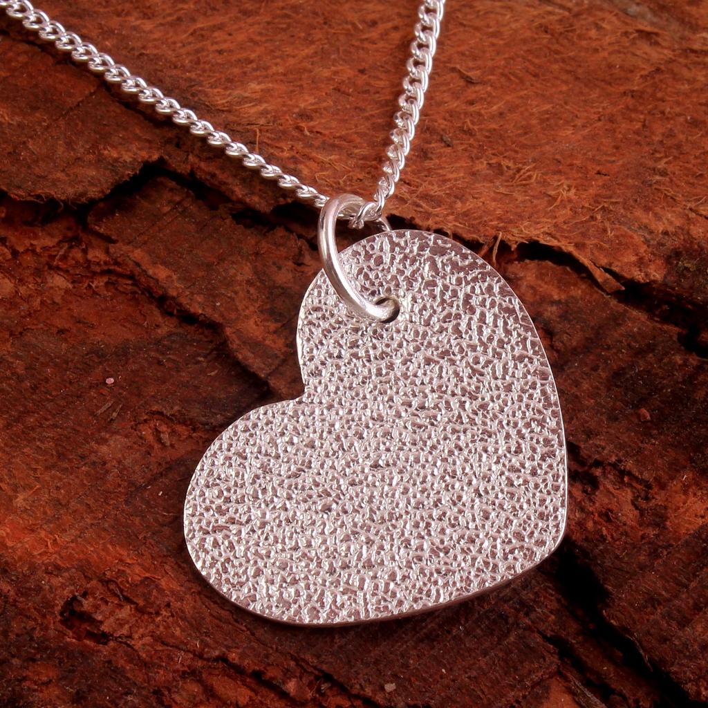 Heart Necklace, 925 Sterling Silver, Handmade Jewelry, Silver Charm Jewelry, Women Jewelry