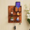 Wooden Premium Key Chain Wall Hanging Key Holder Diwali Decorations Items for Home Decor Key Hanger (10 Hook- Wood)