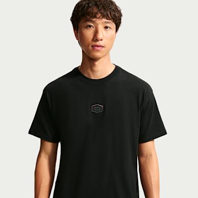 Nike Sportswear T Shirts Men's Black Crew Neck Moderate