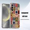 M-Марокканская плитка Чехол для телефона для Samsung S24,30,21,22,23,20 FE,lite,PIus,Ultra,5G,Note,9,10 Прозрачный чехол