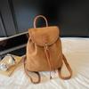 Fashion and Leisure Large-capacity Handbag Women's Bag New Suede Backpack Simple Travel Backpack