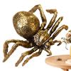 Animal Figurines Spider Statue Miniature Simulation Brass Antique Ornament Spider Tea Pets Craft Desktop Display Decoration for